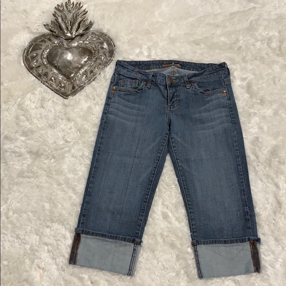 BU from Malibu designer denim Capri jean size 28